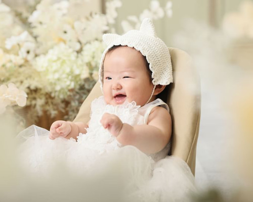 【新品未使用】BABY ねこみみボンネット 黒 オフ白 5318bdd35e6829c7f6e77dd3e2f790