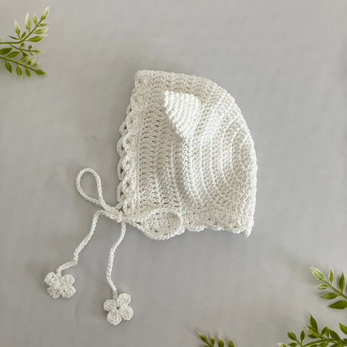 【新品未使用】BABY ねこみみボンネット 黒 オフ白 新品未使用】BABY ねこみみボンネット 黒 オフ白 完売商品入荷の