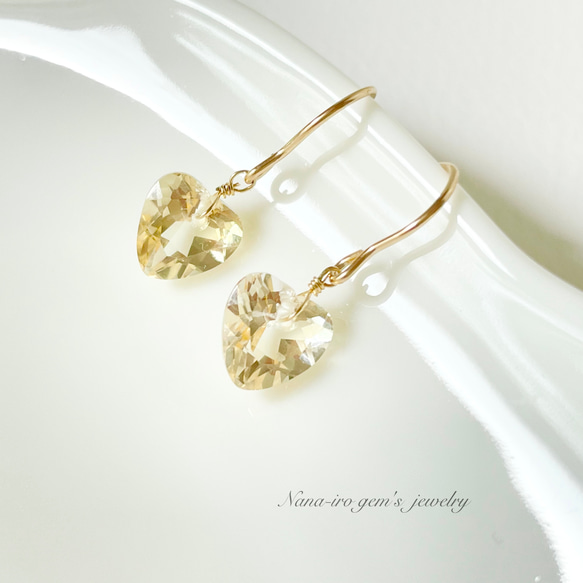 14kgf citrine pierce 6枚目の画像