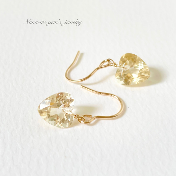 14kgf citrine pierce 2枚目の画像