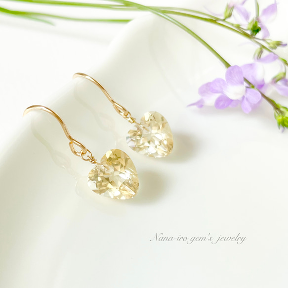 14kgf citrine pierce 5枚目の画像