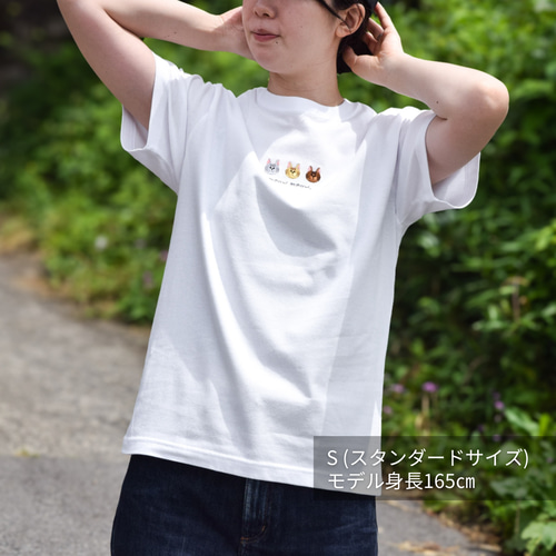 2025新作】猫が選べる！にゃんこトリオ刺繍Tシャツ 名入れ可【選べる4