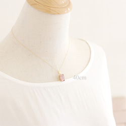 gemstone jewelry ピンクオパールのネックレス　 8枚目の画像