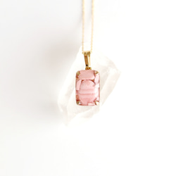 gemstone jewelry ピンクオパールのネックレス　 2枚目の画像