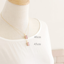 gemstone jewelry ピンクオパールのネックレス　 10枚目の画像