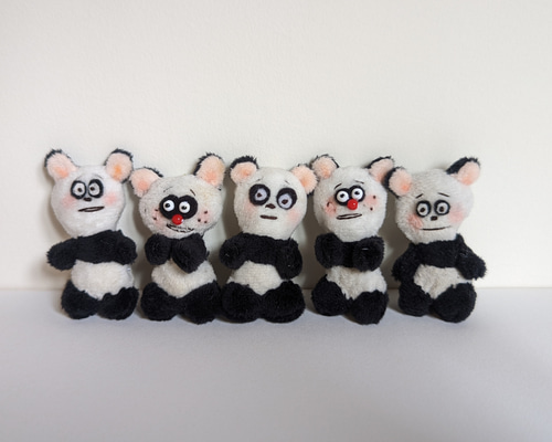 即売会】パンダ ハンドメイド テディベア ぬいぐるみ ドール