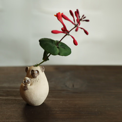 2way親子日本獼猴（小）/花瓶 單花花瓶 第1張的照片