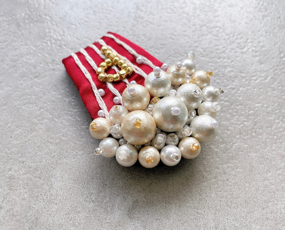 ポップコーン×ブローチ 2枚目の画像