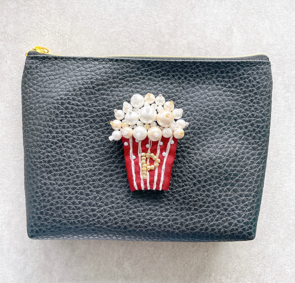 ポップコーン×ブローチ 5枚目の画像