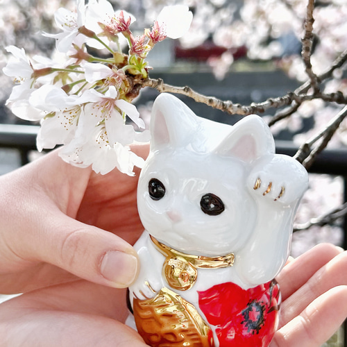 招き猫】【置物】【おしゃれ】レトロでおしゃれな招き猫 招き猫