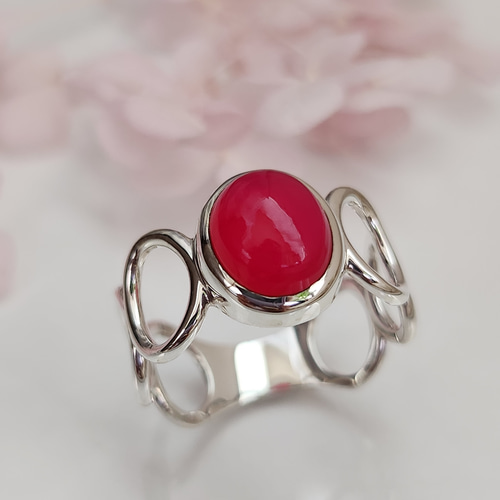 シャンカリジュエリー ピンクトパーズシルバーリング シャンカリジュエリー ピンクトパーズシルバーリング