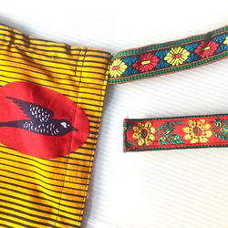 アフリカ布とチロリアンテープ（e004） 6枚目の画像