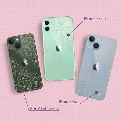 【IDEAL OF SWEDEN】さくら花びら クリア スマホカバー IDEAL OF SWEDEN】さくら花びら クリア スマホカバー