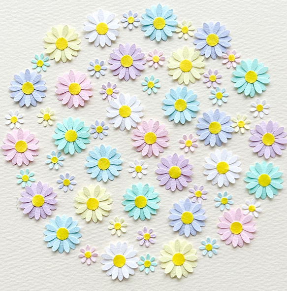 クラフトパンチの可愛い小さなお花〜パステルカラー デイジー アルバム