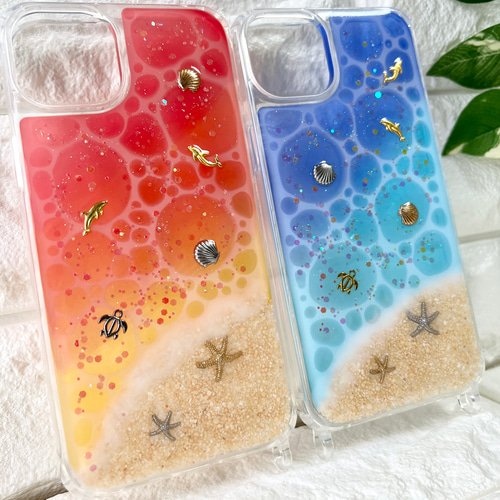 専用出品】海塗りスマホケースiPhone14plus用 iPhoneケース・カバー ...