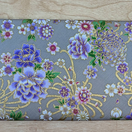 うさ／御朱印帳入れ、数寄屋袋 ハンドメイド うさぎと花柄 数寄屋袋 ご朱印帳入れ 御朱印帳