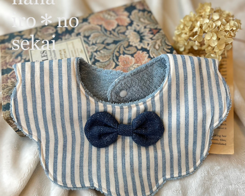 【訳あり】まんまるスタイ☆蝶ネクタイ風リボン 訳あり】まんまるスタイ☆蝶ネクタイ風リボン