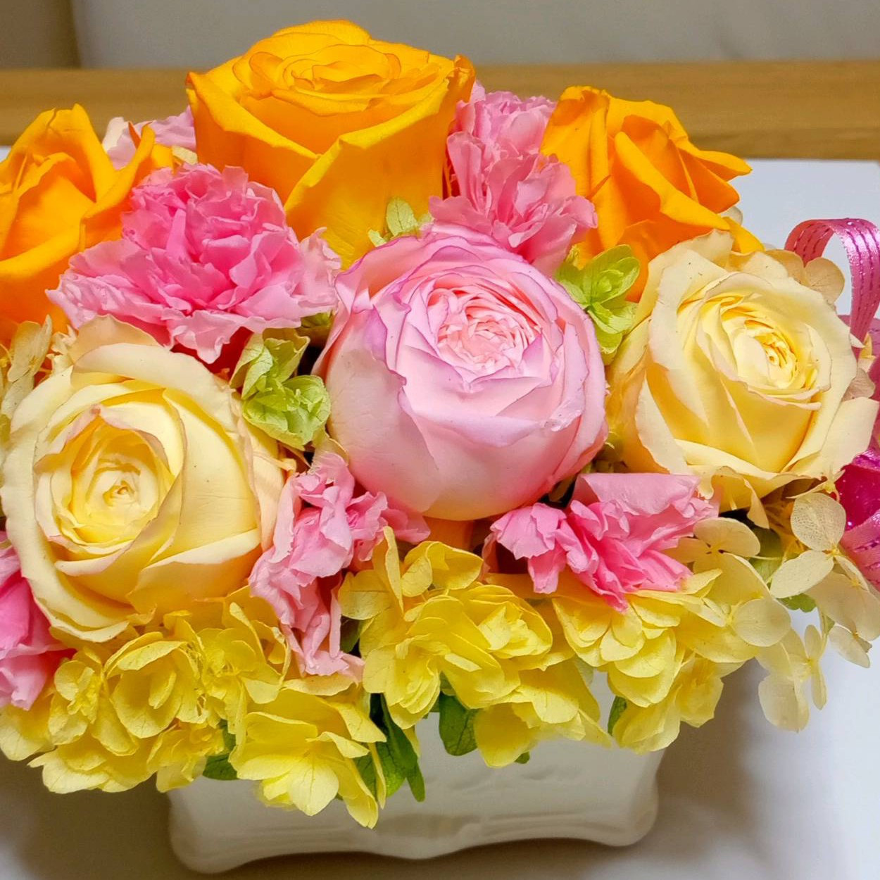 プリザーブドフラワーアレンジメント 　　　　　(春色)