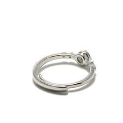 RG23-139 天然 バイ色 サファイア リング 指輪 シンプル フリーサイズ 18KGP 金属アレルギー対応 5枚目の画像