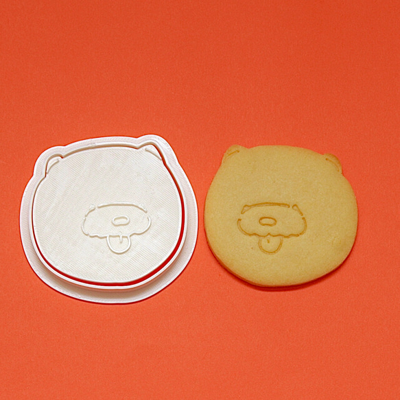 《チャウチャウクッキー型》　型枠スタンプ2点セット 3枚目の画像