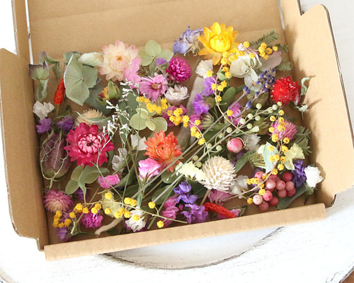 花材セット　花材詰め合わせ　プリザーブドフラワー　ドライフラワー　木の実セット d342947fa50fe33ea1c41995510d80