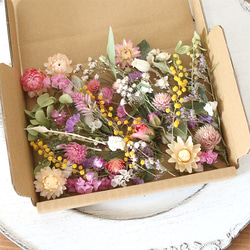 プリザーブドフラワーとドライフラワー花材まとめ売り ドライフラワー 花材 詰め合わせ （ オリジナルF・パステル系