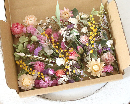 ドライフラワー 花材 詰め合わせ （ オリジナルF・パステル系