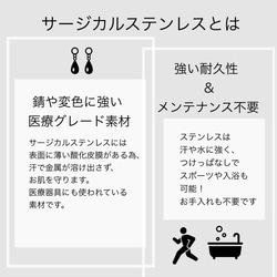 【ifumé】ちいさなエメラルドのネックレス サージカルステンレス 金属アレルギー対応 18K仕上げ 6枚目の画像