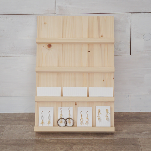 無垢板折り畳み什器30 4段 【受注】25色 棚・シェルフ・ラック 素朴