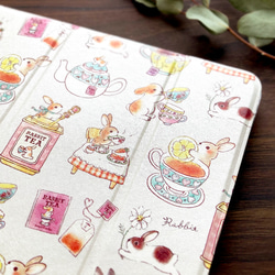 『Rabbit Tea』iPadケース｜うさぎ×紅茶 3枚目の画像