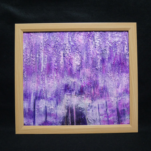 油絵 絵画 【藤祭り】 油絵 絵画【藤の雨】 絵画 HR 通販 15749478｜Creema(クリーマ