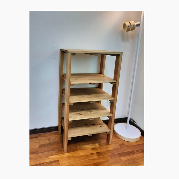 木製ラック 5段ラック 木目調 収納ラック 収納棚 棚・シェルフ・ラック