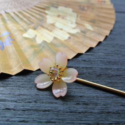 【モフイパビリオン】桜。落ちた簪 - 新しい簪として使用可能（全7色） 5枚目の画像