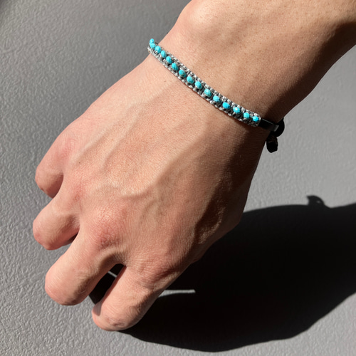 Turquoise x Italian Leather Bracelet – ターコイズx