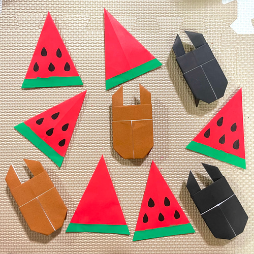 折り紙 ハンドメイド 壁面飾り 折り紙 花火 夏 7月 8月 壁面飾り ハンドメイド 製作パーツ｜Yahoo