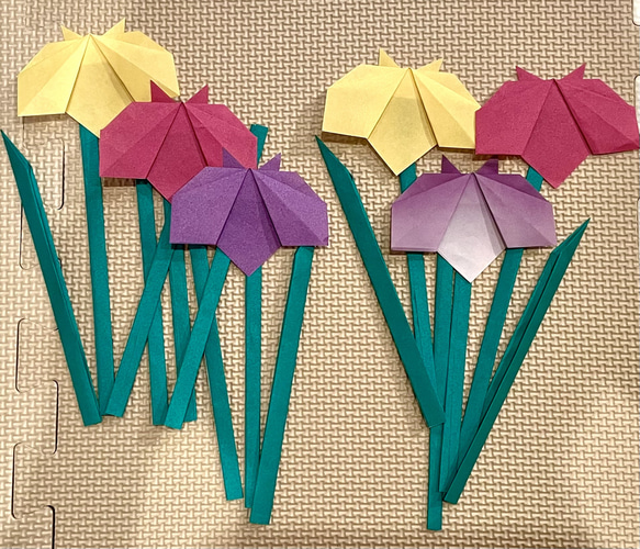 あやめ 端午の節句 折り紙 壁面飾り 介護 施設 菖蒲 壁面 飾り付け