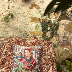 Frida Kahlo クッションカバー "White Garden" made in France フランス製 5枚目の画像