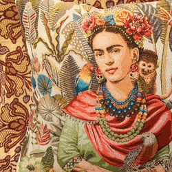 Frida Kahlo クッションカバー "White Garden" made in France フランス製 2枚目の画像