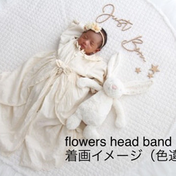 ▼▼ ダスティモーブ ピンク　flowers head band ▼▼ 9枚目の画像