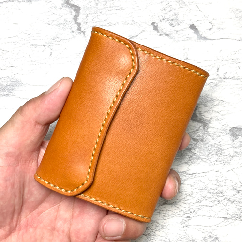 暮らしに馴染む三つ折り財布｜本革 栃木レザー ミニ財布