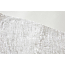 綿麻Tシャツ　ゆとりTシャツ　丸襟半袖Tシャツ　フリーサイズ　ホワイトL190 4枚目の画像