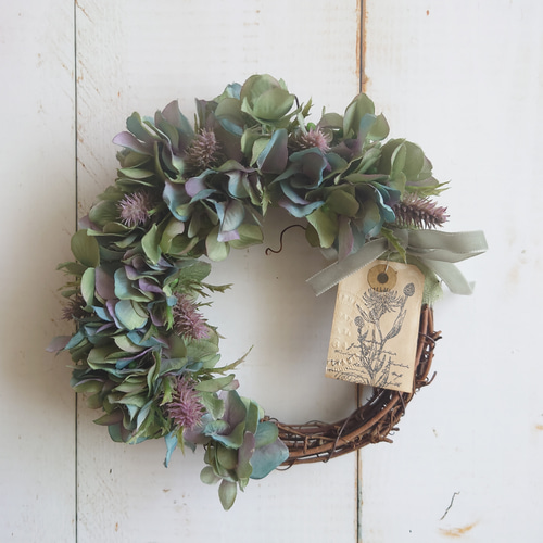 4.アンティーク紫陽花ハーフリース