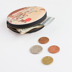 ミニコインケース「小江戸ノスタルジー」丸型ポーチ 4枚目の画像