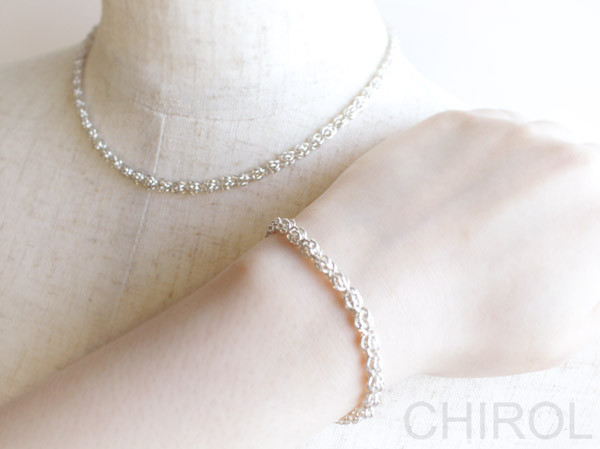 【セット販売】チェーン の ネックレスと ブレスレット/ SV925