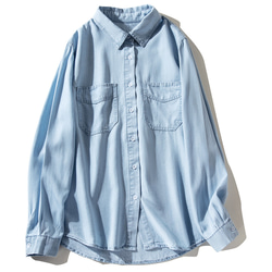テンセル混デニムシャツ MORGAN HOMME（モルガンオム）の「テンセルデニムシャツ（シャツ