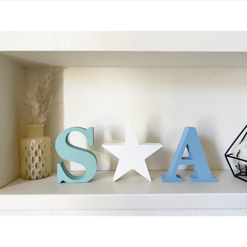 4ciii♡様専用♡ アルファベットオブジェ イニシャル ウッド