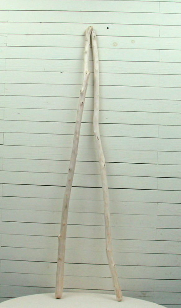 「送料無料」流木棒１ｍ以上の２本セット c508 DIY園芸インテリア店舗ディスプレイや撮影用に使える流木棒素材 3枚目の画像