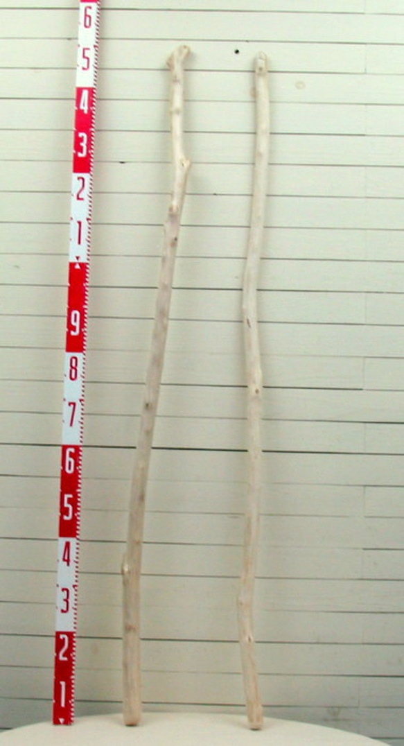 「送料無料」流木棒１ｍ以上の２本セット c508 DIY園芸インテリア店舗ディスプレイや撮影用に使える流木棒素材 2枚目の画像