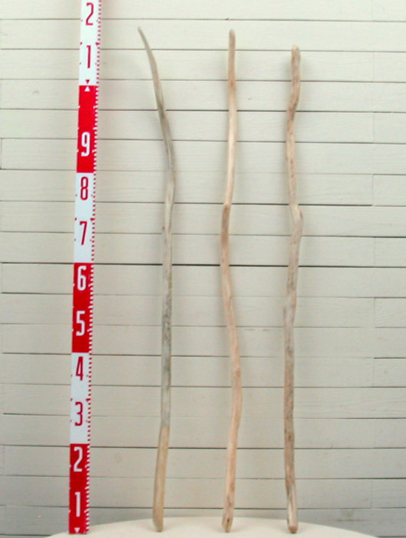 「送料無料」流木棒１ｍ以上の３本セット c515 DIY園芸インテリア店舗ディスプレイや撮影用に使える流木棒素材 2枚目の画像