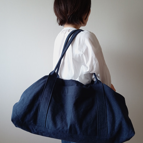 大 ボストンバッグ おとぎの国の猫と仲間たち 2way ファスナー付き 猫